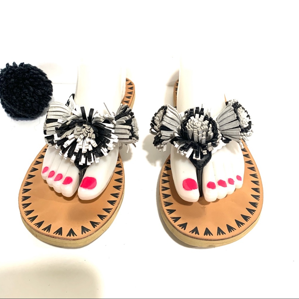 Kate Spade Idette Fringe Tassel Flip Flop Sandal - Picture 5 of 11